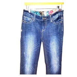 Adiktd Techno Paisley Boot Jeans-Size 8